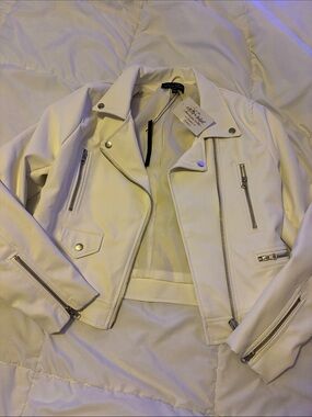 Faux Leather jacket nwt